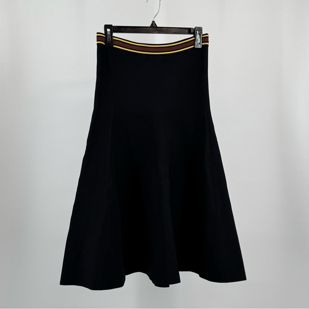 Sandro Mid-length Skirt with Colored Striped Detail Size 2